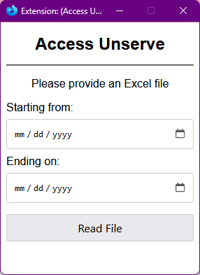 Access Unserve